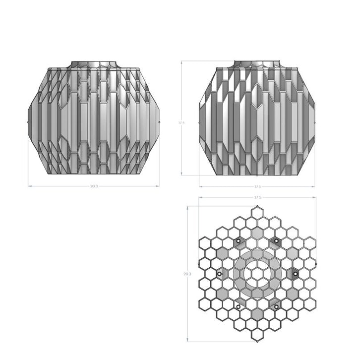 Athens Hexagon Overload Lampshade - D. Nation