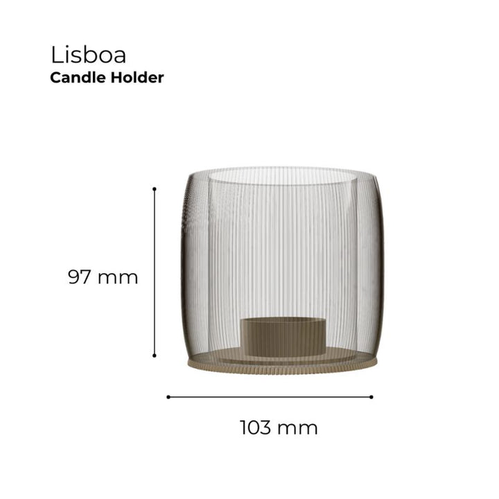 Lu Cop LISBOA CANDLE HOLDER - Clear - D. Nation