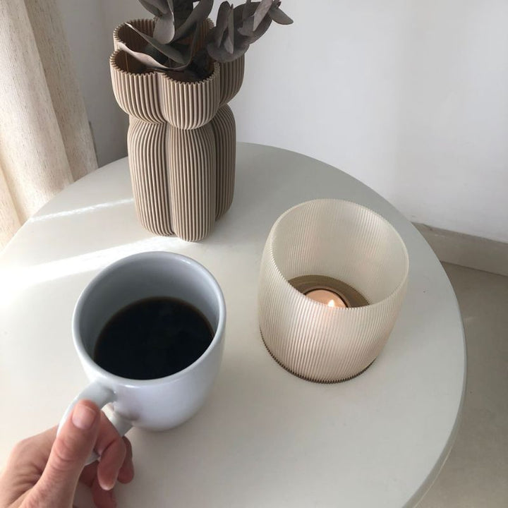 Lu Cop LISBOA CANDLE HOLDER - Clear - D. Nation
