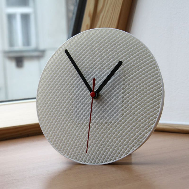 STRUCTURE CLOCK by Martin Žampach - White - D. Nation