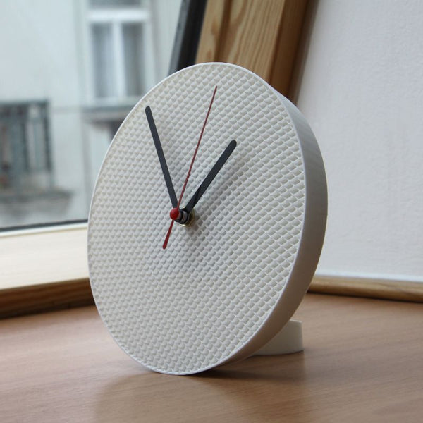 STRUCTURE CLOCK by Martin Žampach - White - D. Nation