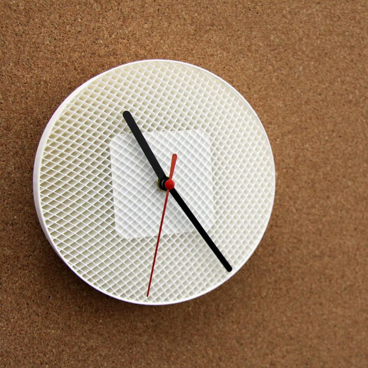 STRUCTURE CLOCK by Martin Žampach - White - D. Nation