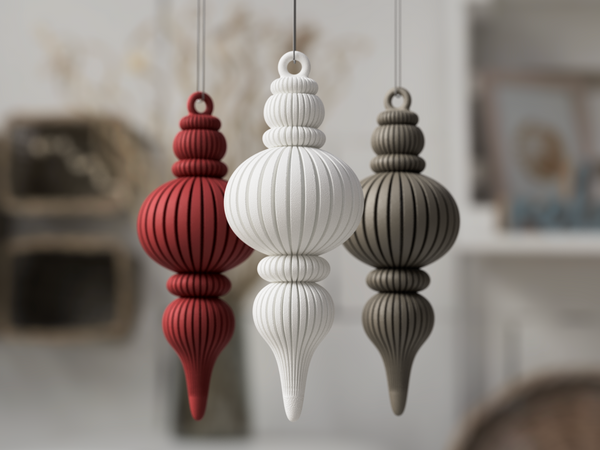 Modern Victorian Christmas Baubles | Unique UK-Made Decor